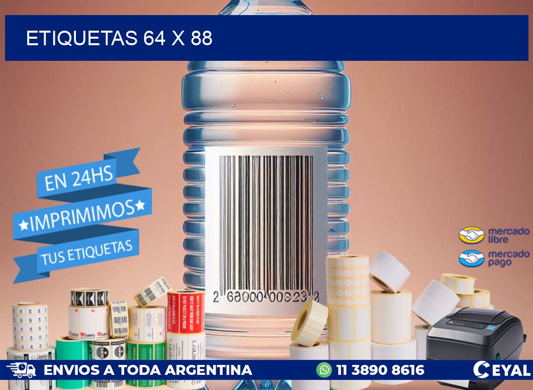 ETIQUETAS 64 x 88