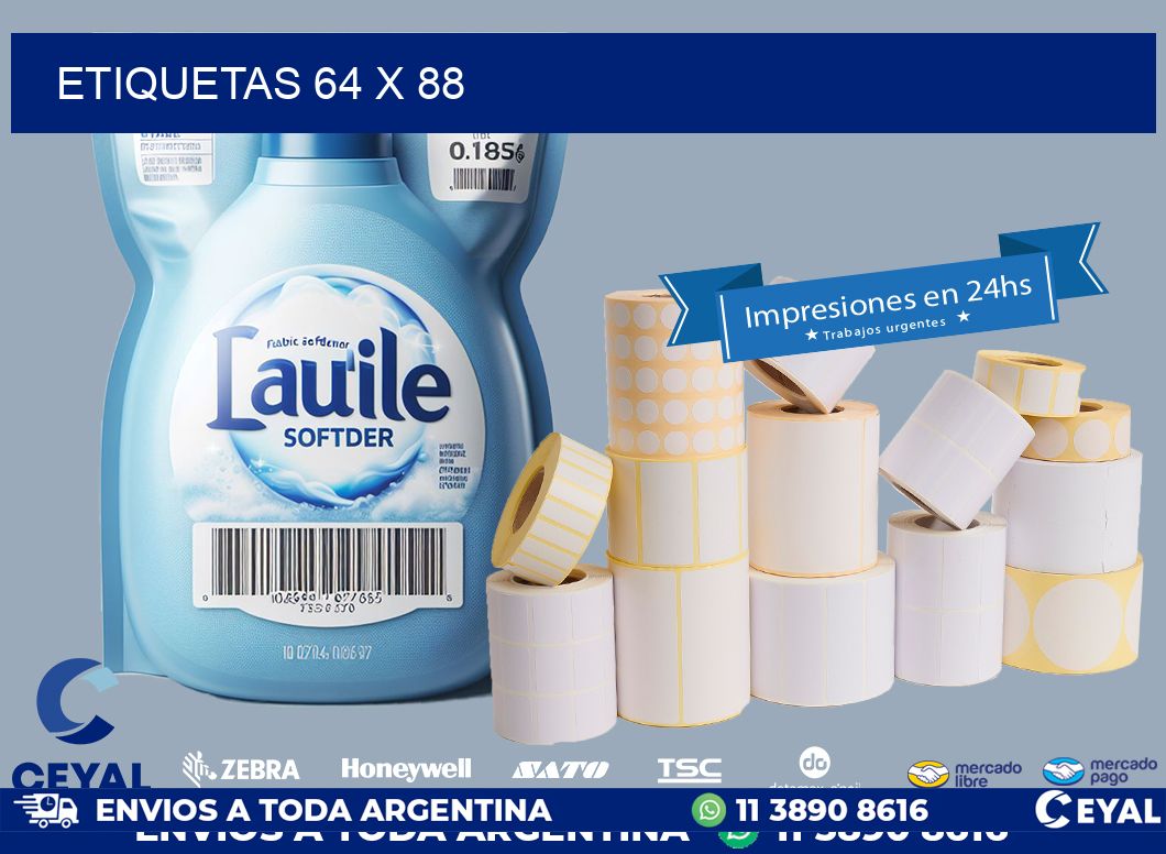 ETIQUETAS 64 x 88