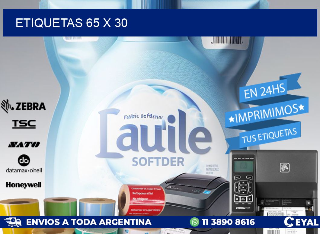 ETIQUETAS 65 x 30