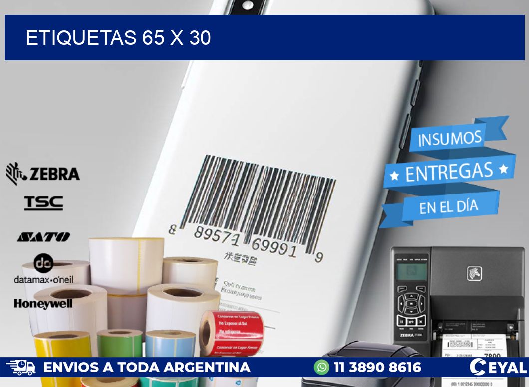 ETIQUETAS 65 x 30
