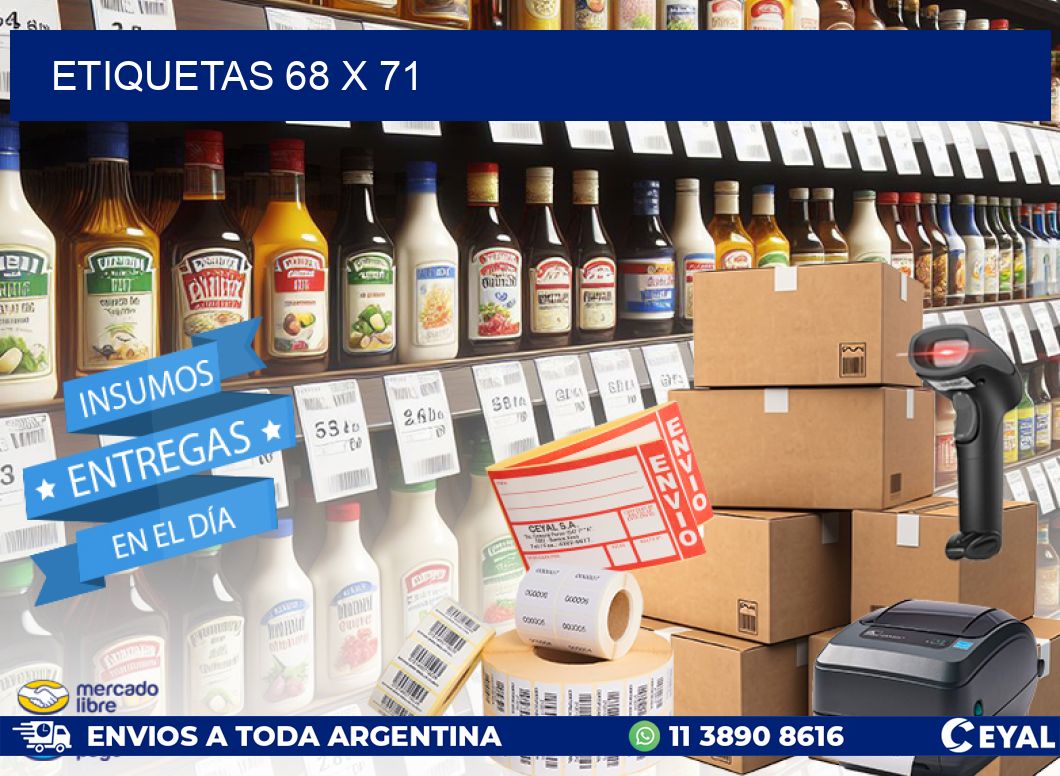 ETIQUETAS 68 x 71