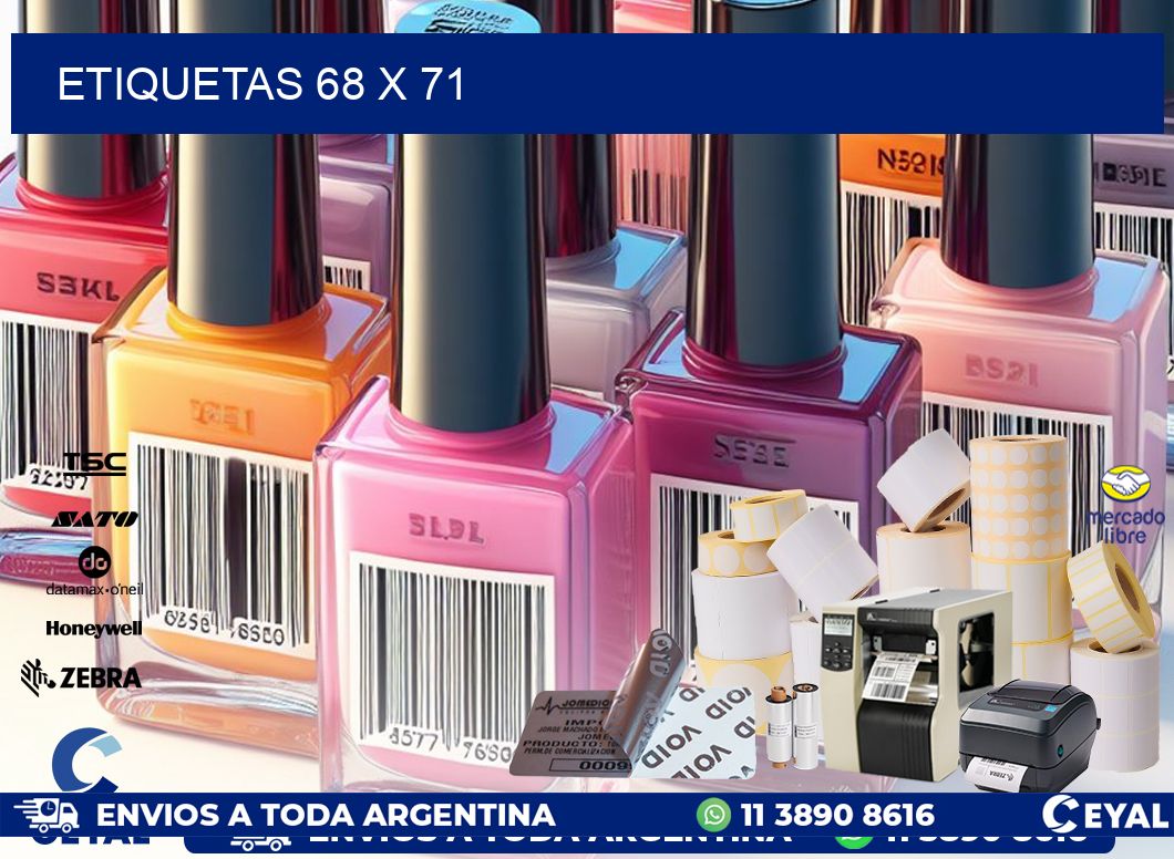 ETIQUETAS 68 x 71