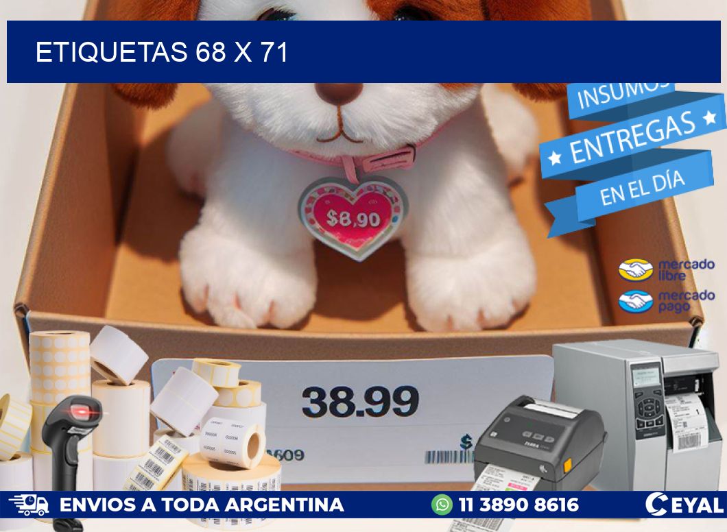 ETIQUETAS 68 x 71