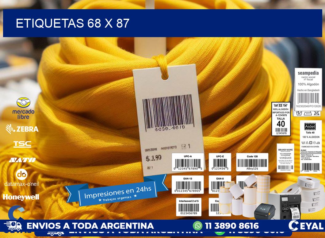 ETIQUETAS 68 x 87