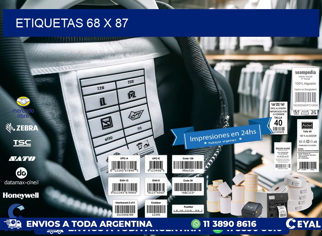 ETIQUETAS 68 x 87