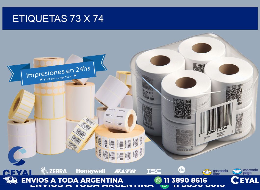 ETIQUETAS 73 x 74