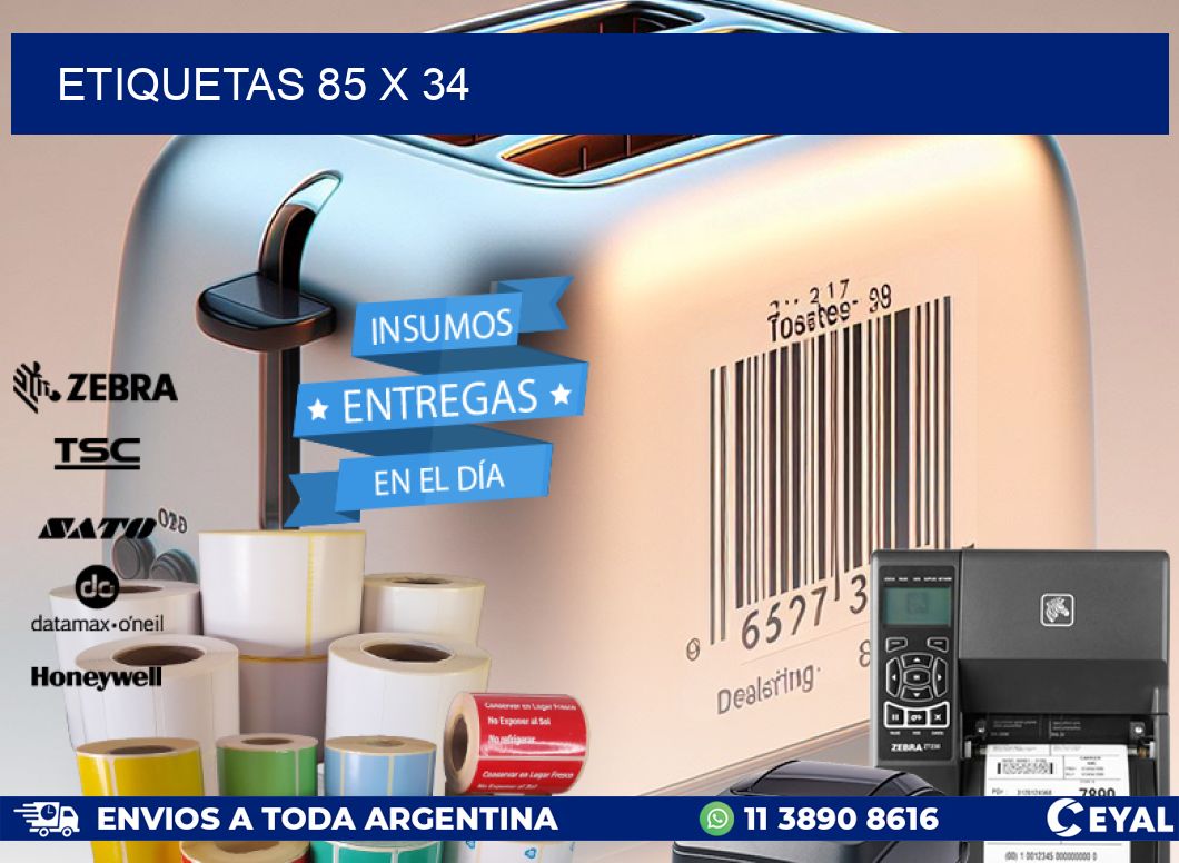 ETIQUETAS 85 x 34