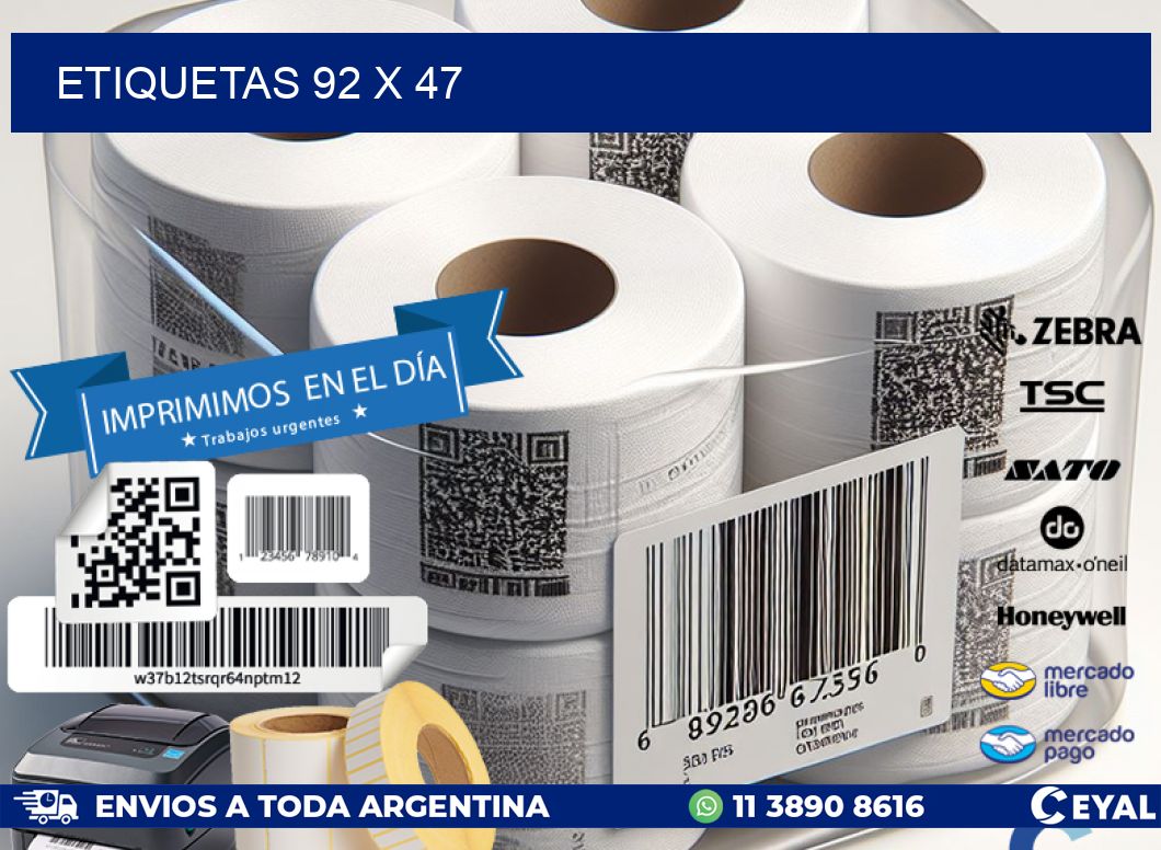 ETIQUETAS 92 x 47