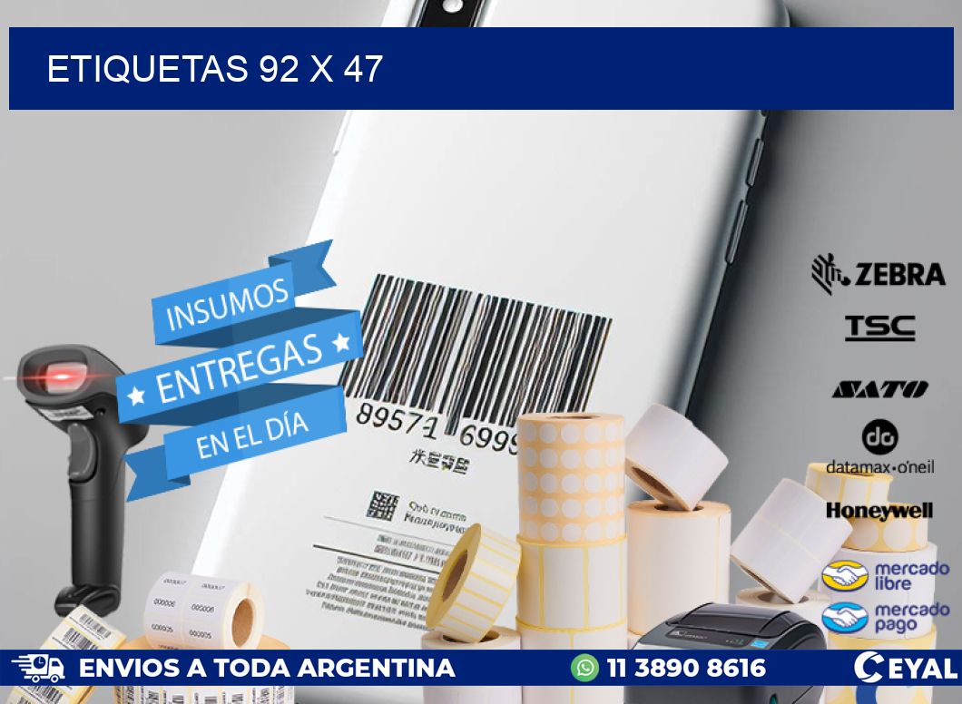 ETIQUETAS 92 x 47