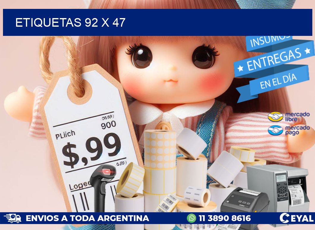 ETIQUETAS 92 x 47