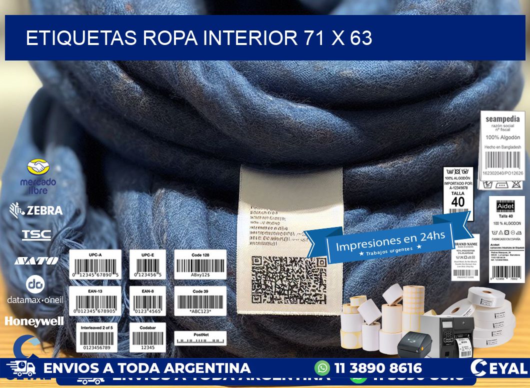 ETIQUETAS ROPA INTERIOR 71 x 63