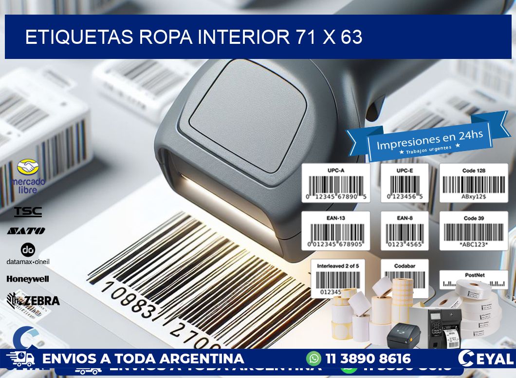 ETIQUETAS ROPA INTERIOR 71 x 63