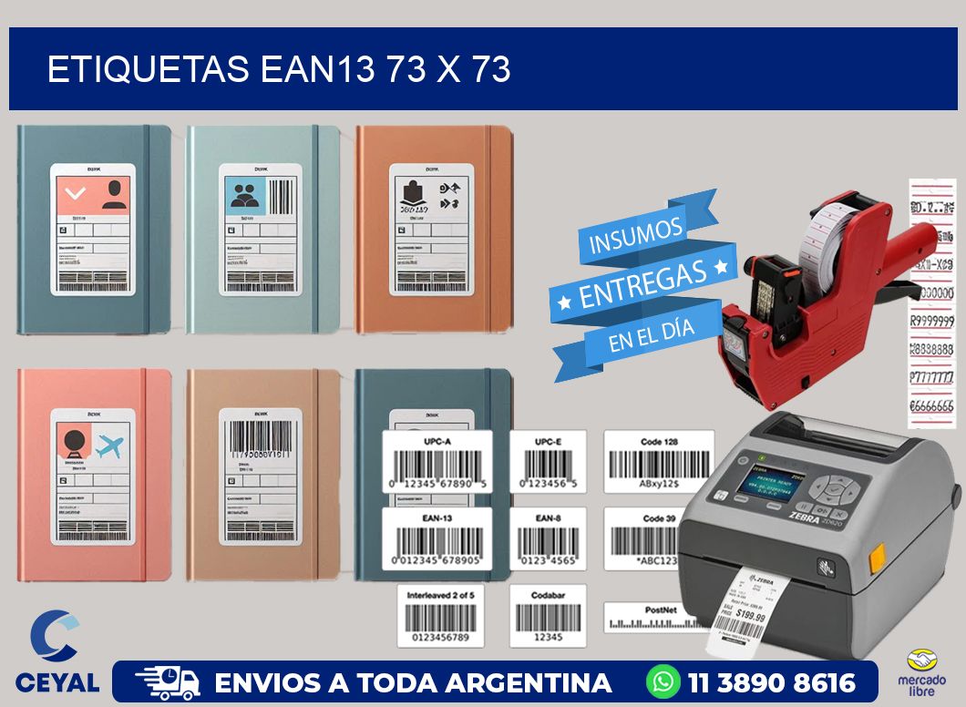 ETIQUETAS EAN13 73 x 73