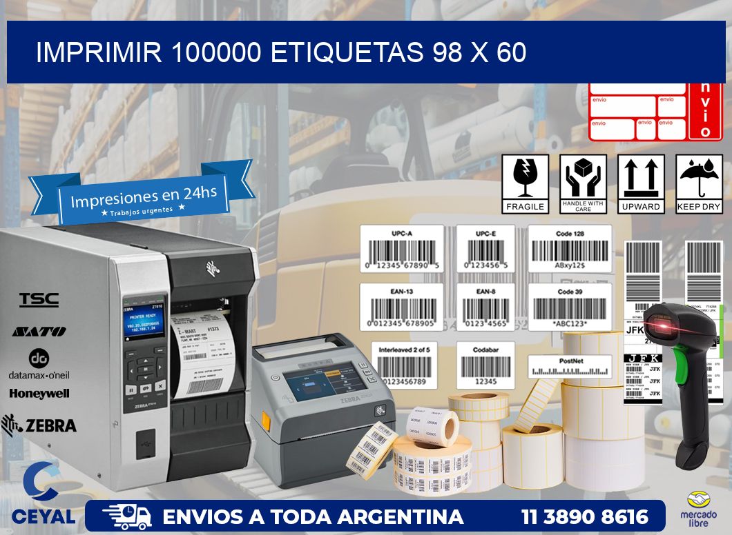 IMPRIMIR 100000 ETIQUETAS 98 x 60