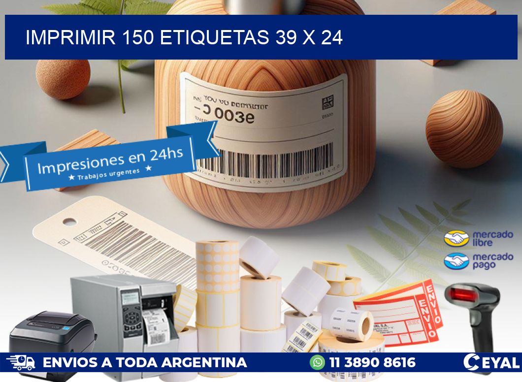 IMPRIMIR 150 ETIQUETAS 39 x 24