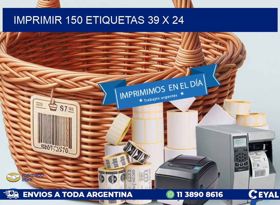 IMPRIMIR 150 ETIQUETAS 39 x 24