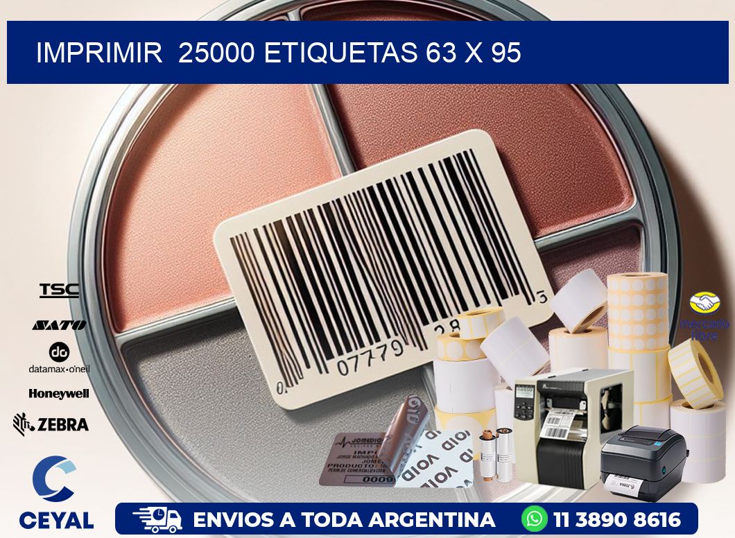 IMPRIMIR  25000 ETIQUETAS 63 x 95