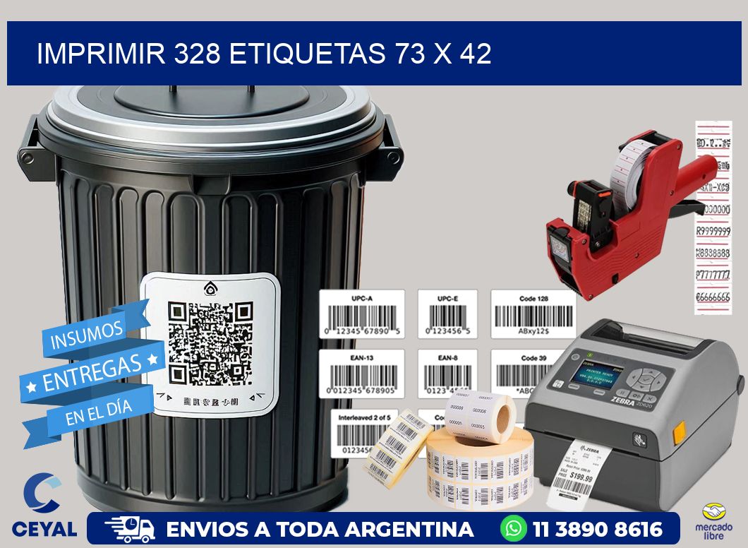 IMPRIMIR 328 ETIQUETAS 73 x 42