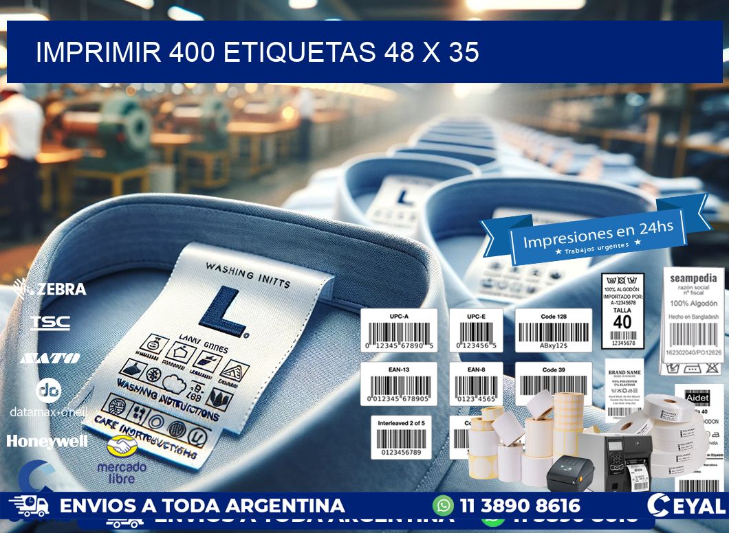 IMPRIMIR 400 ETIQUETAS 48 x 35