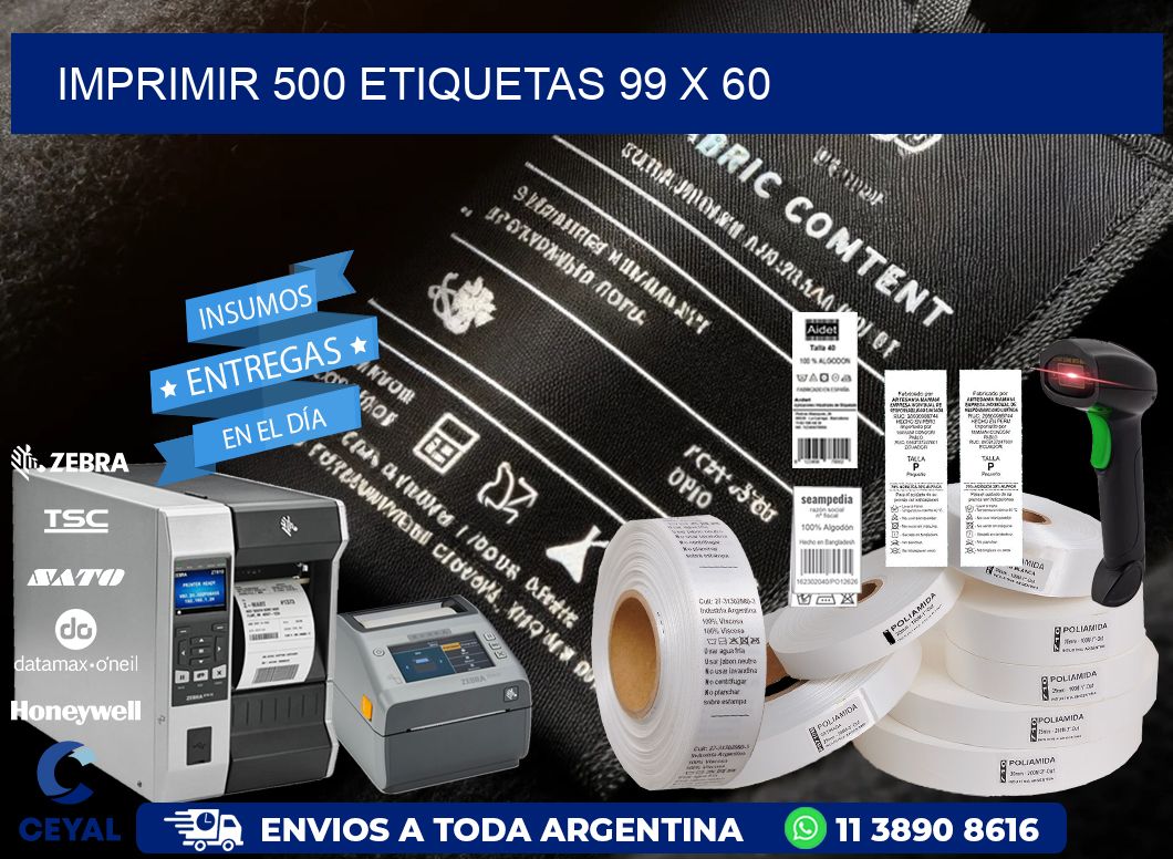 IMPRIMIR 500 ETIQUETAS 99 x 60