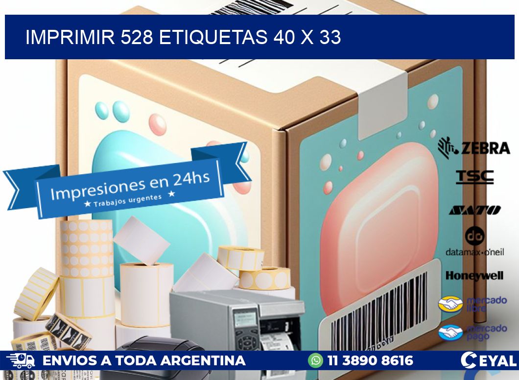 IMPRIMIR 528 ETIQUETAS 40 x 33