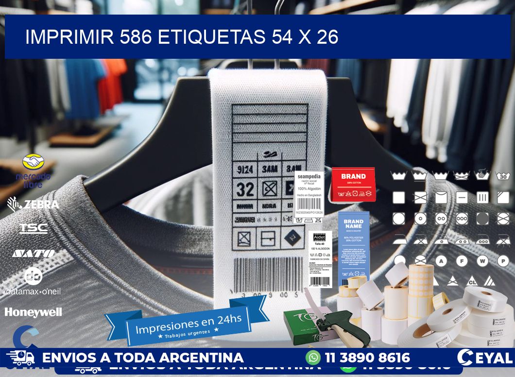 IMPRIMIR 586 ETIQUETAS 54 x 26