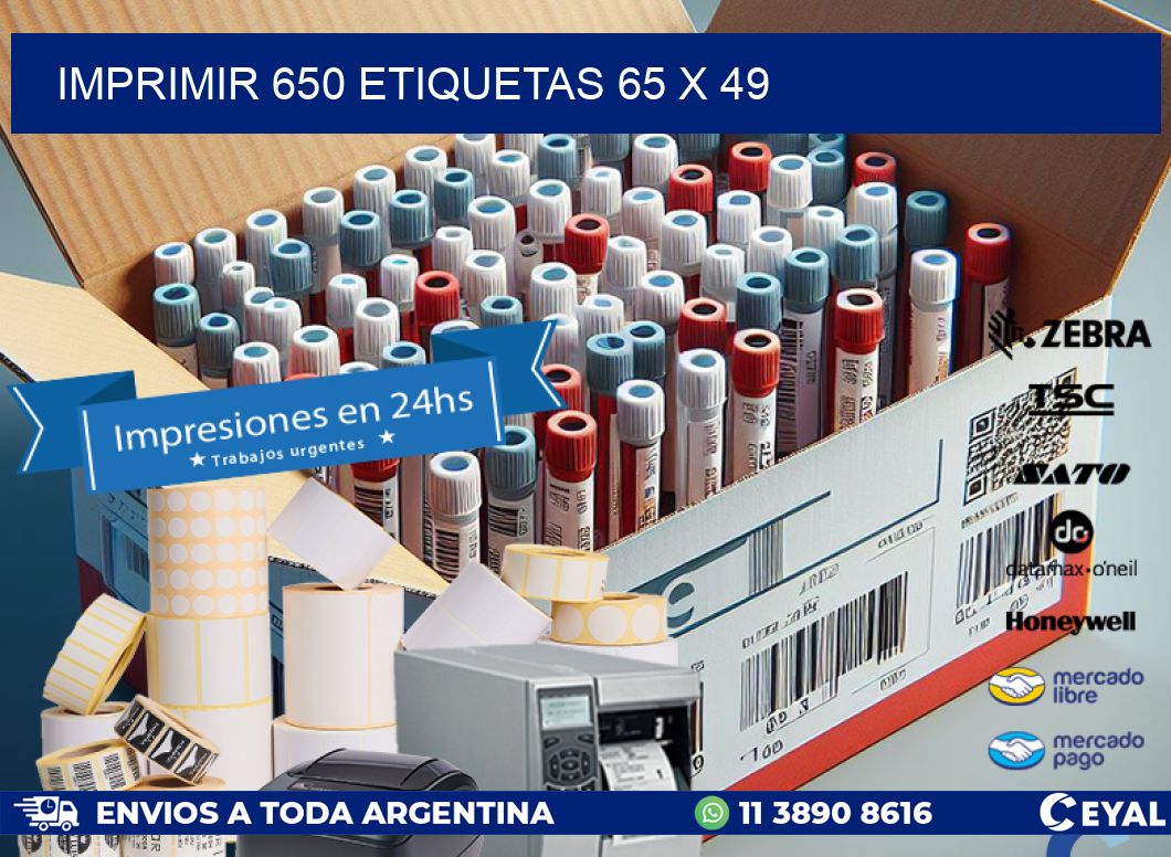 IMPRIMIR 650 ETIQUETAS 65 x 49