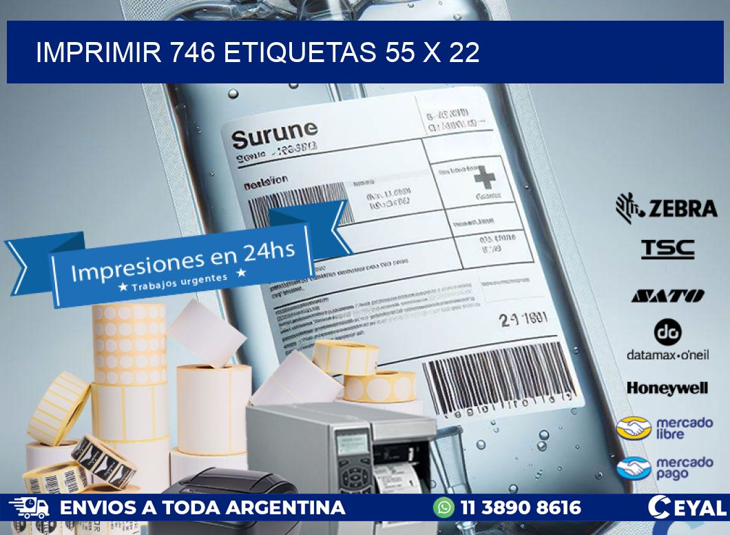 IMPRIMIR 746 ETIQUETAS 55 x 22