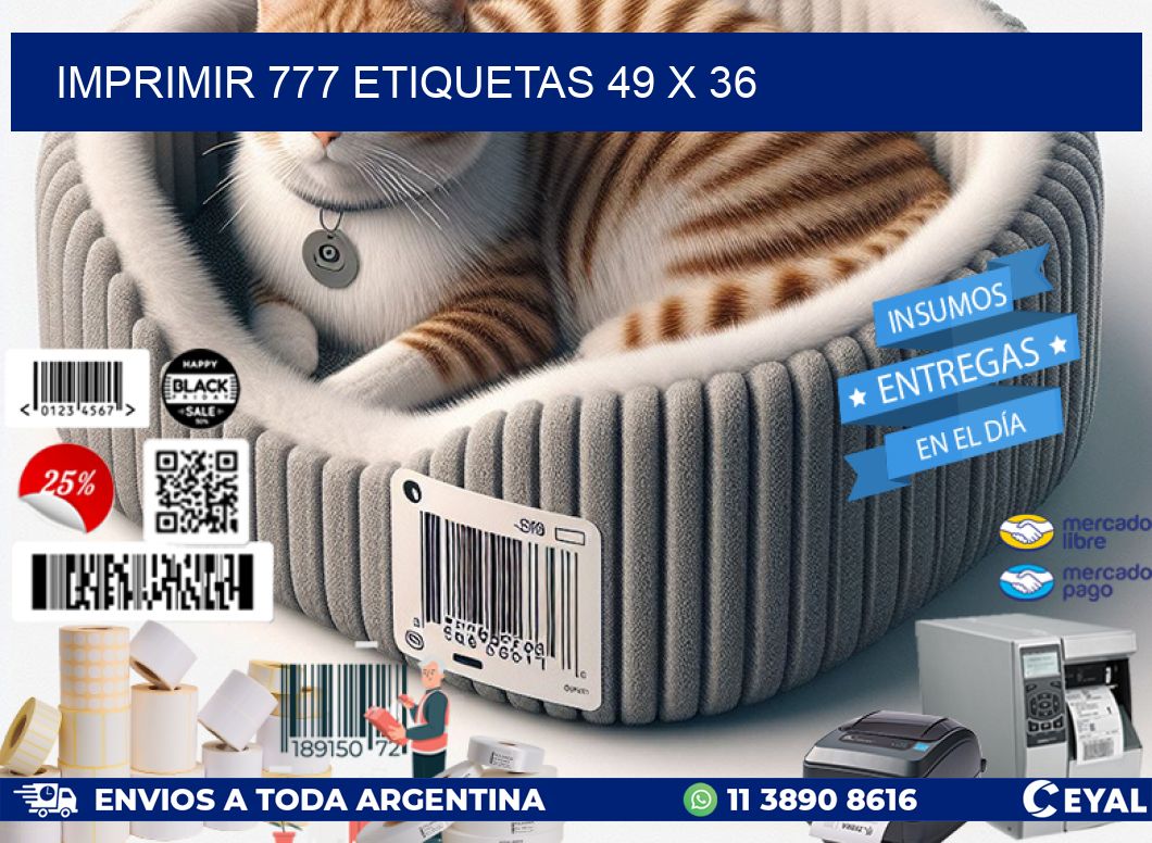 IMPRIMIR 777 ETIQUETAS 49 x 36