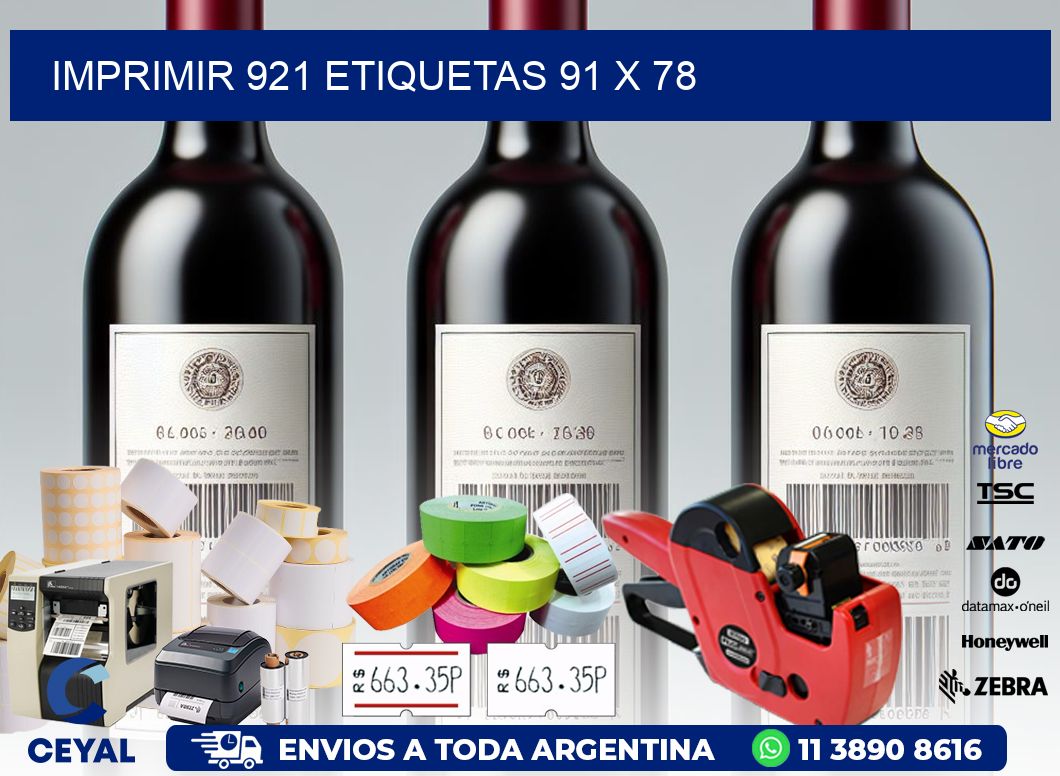 IMPRIMIR 921 ETIQUETAS 91 x 78