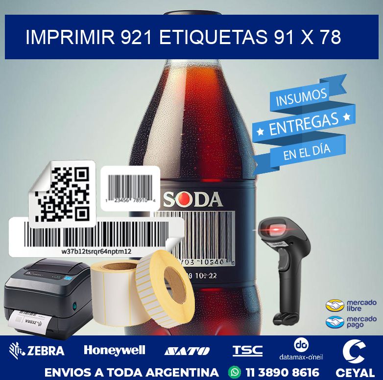 IMPRIMIR 921 ETIQUETAS 91 x 78