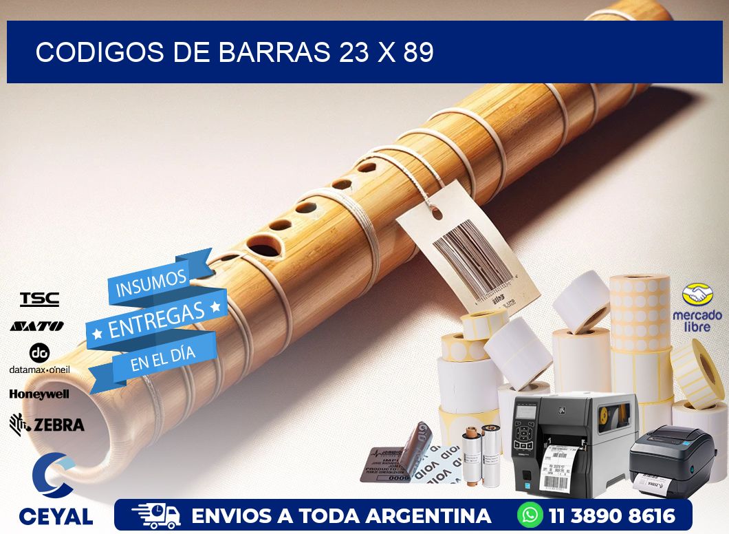 codigos de barras 23 x 89