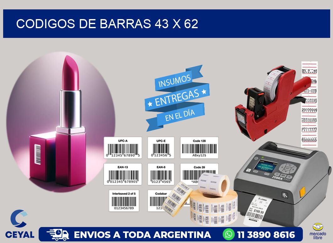 codigos de barras 43 x 62