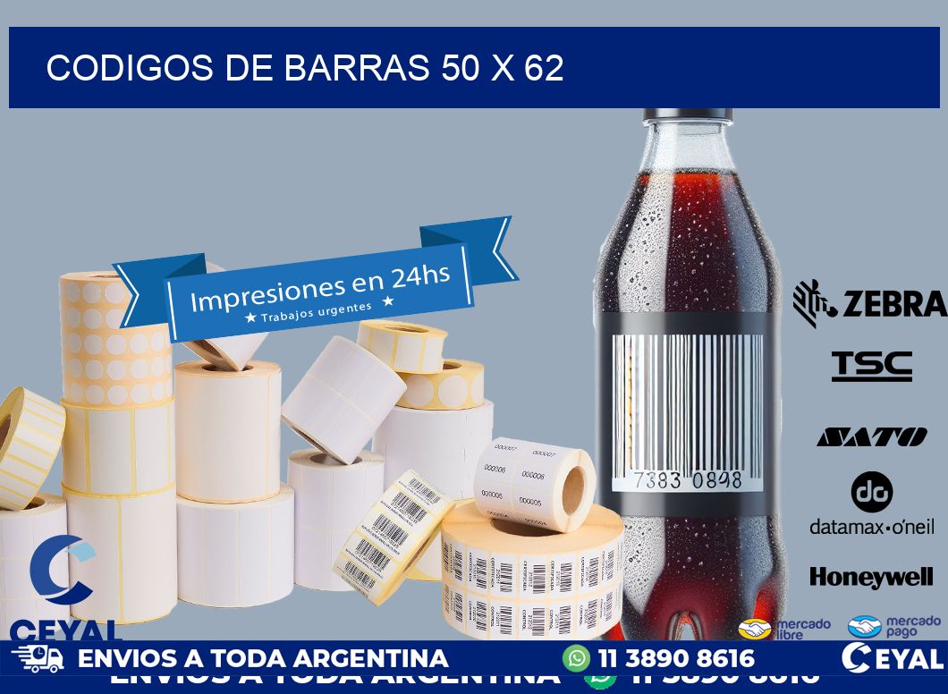 codigos de barras 50 x 62