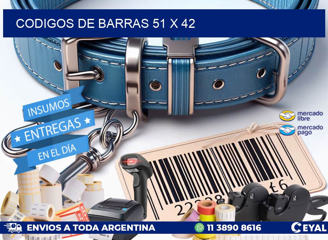 codigos de barras 51 x 42