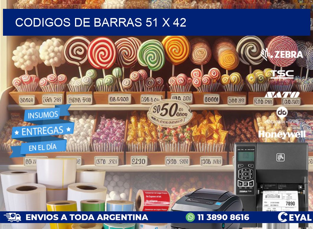 codigos de barras 51 x 42