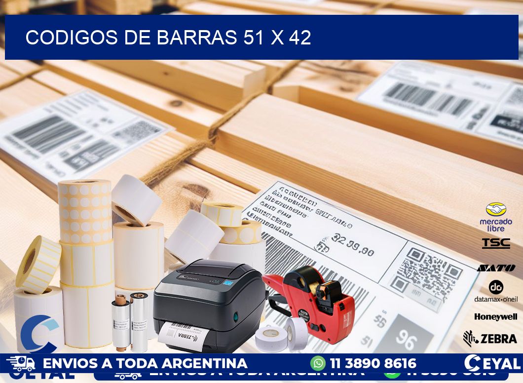 codigos de barras 51 x 42