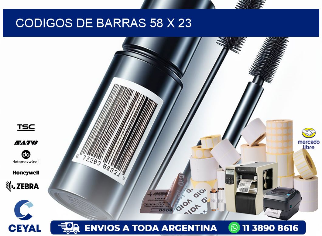 codigos de barras 58 x 23