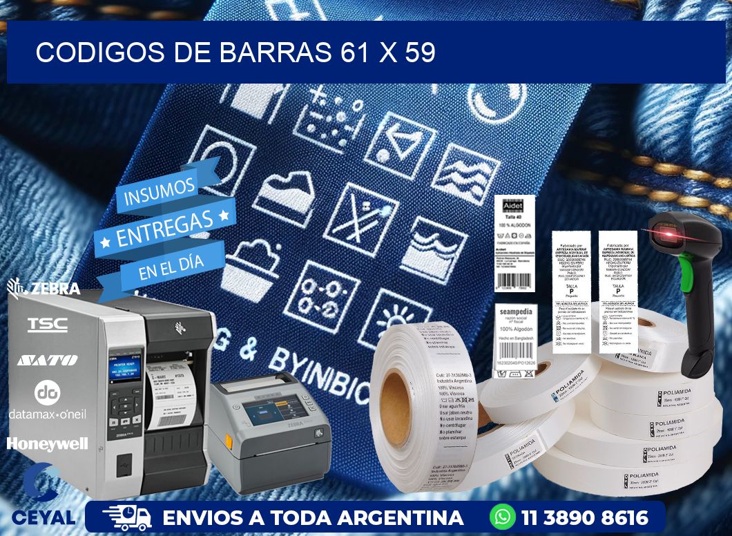 codigos de barras 61 x 59