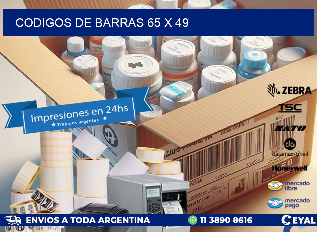 codigos de barras 65 x 49