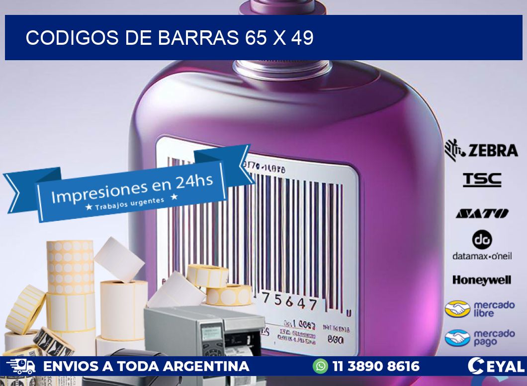 codigos de barras 65 x 49