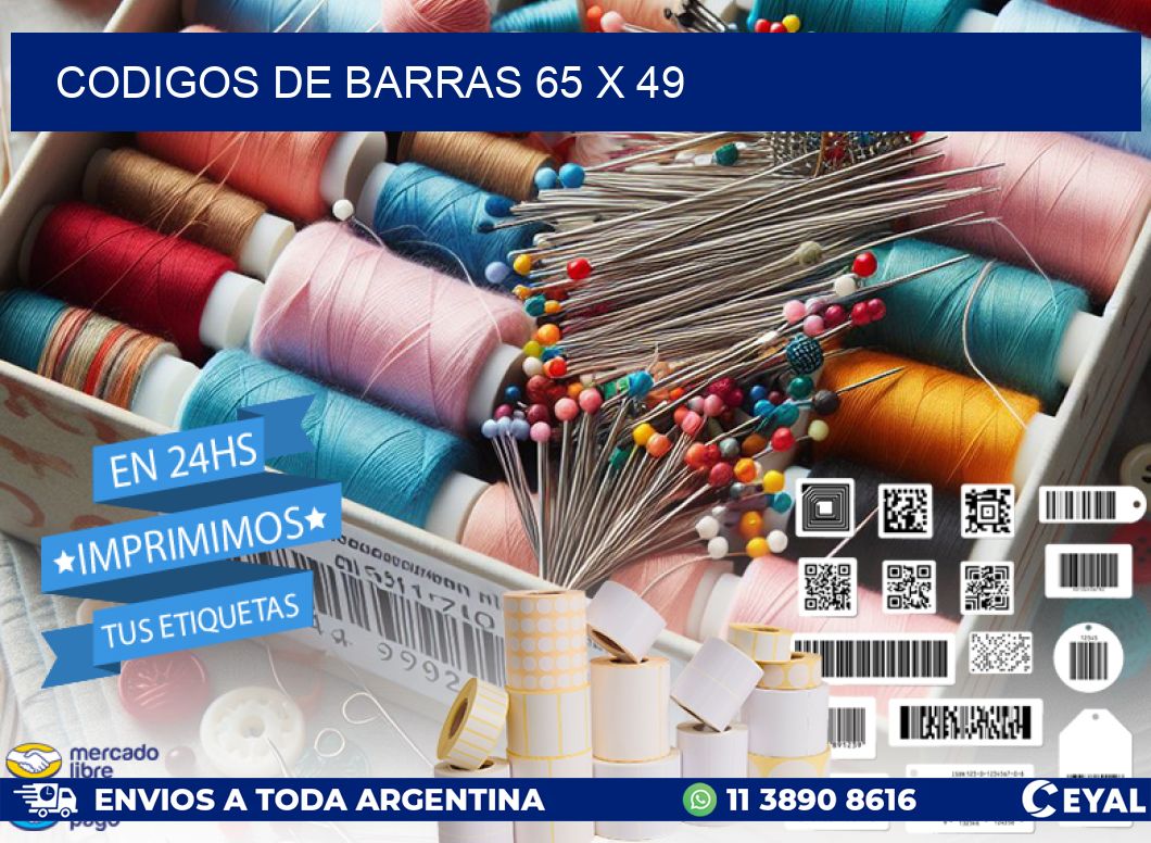 codigos de barras 65 x 49