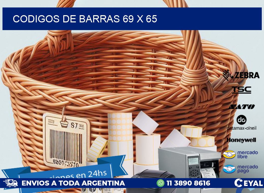 codigos de barras 69 x 65