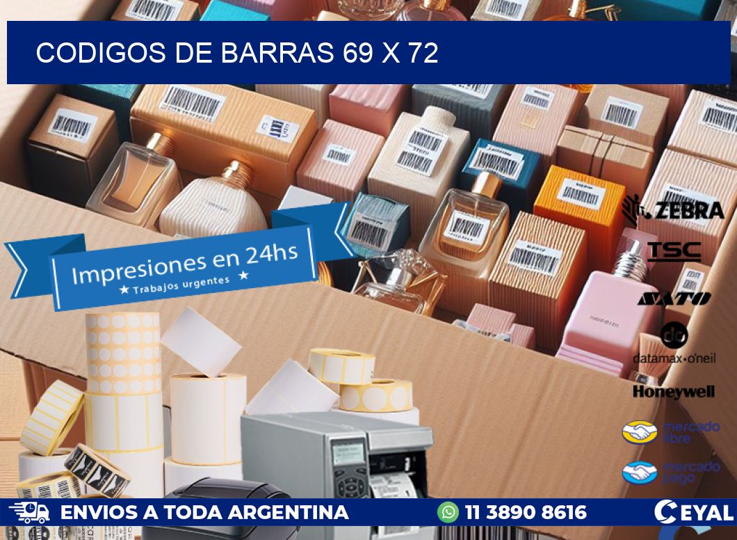 codigos de barras 69 x 72