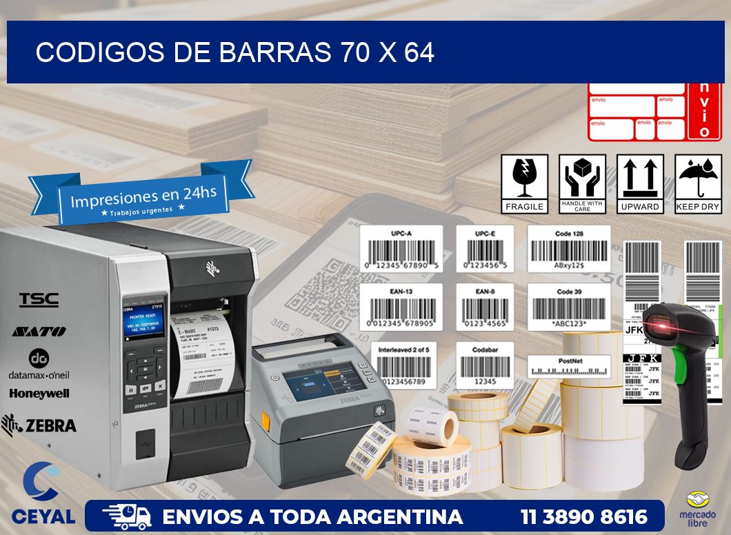 codigos de barras 70 x 64