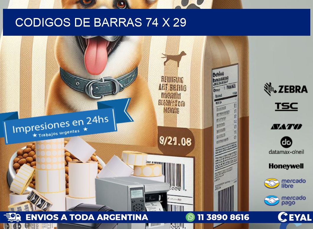 codigos de barras 74 x 29