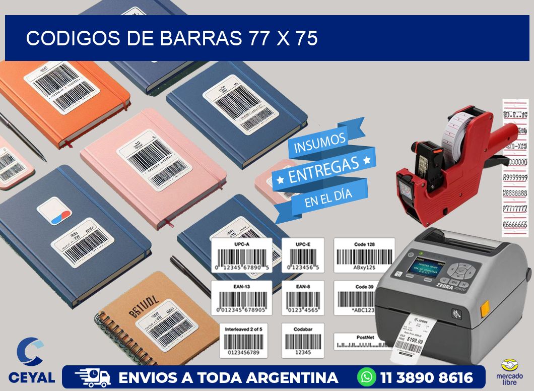 codigos de barras 77 x 75