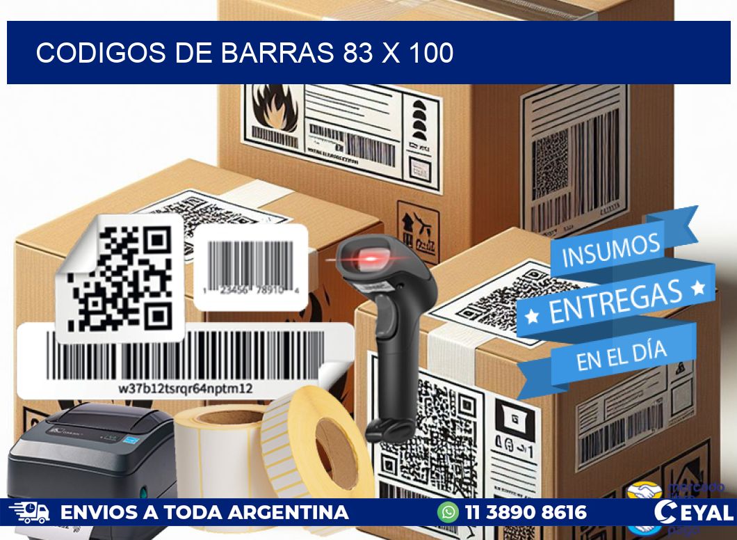 codigos de barras 83 x 100