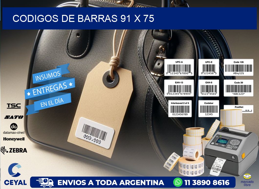 codigos de barras 91 x 75