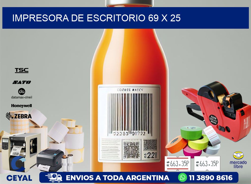 impresora de escritorio 69 x 25